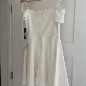 Lulu off shoulder white mini dress